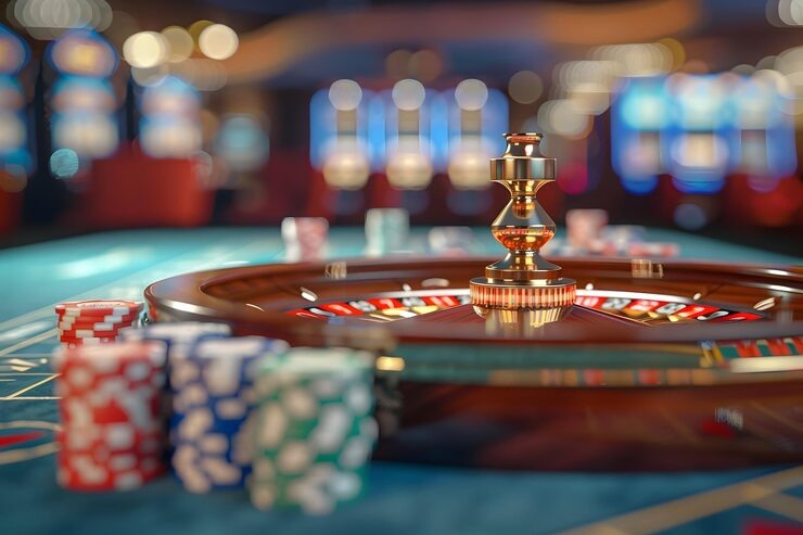 mega177 Auto Roulette live dealer table with wheel and betting layout
